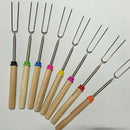 For Telescoping BBQ Marshmallow Roasting Sticks Smores Skewers Hot Dog Forks 4x