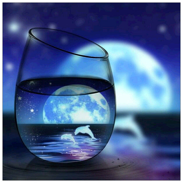 5D DIY Full Round Drill Diamond Painting Fantasy Cup Cross Stitch (jh391)