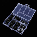 158Pcs Motorcycle Aluminum Complete Fairing Bolt Kit Bodywork Screws Nuts Black
