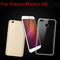 Premium Silicone Protective Case Cover+Anti-Scratch Tempered Film For Redmi 4X