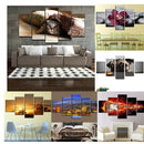Wall Art 5 Panel Canvas Animal Prints for Home Kitchen Livingroom Cute Dog