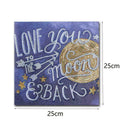 5D Full Drill English Diamond-Painting Flower-Cross Stitch Embroidery Sale New
