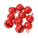 20pcs 25mm Metal Jingle Bells Christmas Hanging Decor Pet Pendant (Red)