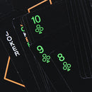 Black Luminous Fluorescent Poker Cards Playing Card Glow In The Dark 3C
