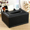 Leather Tissue Box Remote Control Holder Multifunctional Desktop Organizer PX1N6