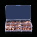 280pcs Professional Assorted Copper Washer Gasket Set Flat Ring Seal Assort C1O2