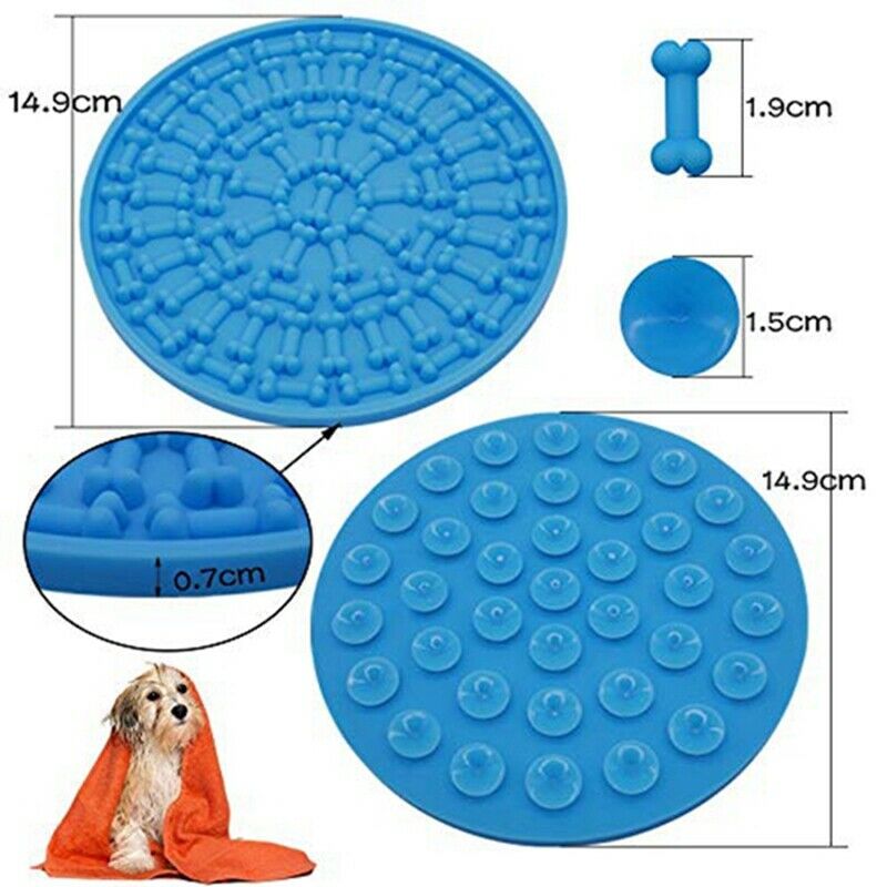 Dog Lick Pad,Slow Treat Dispensing Mat,Dog Bath Toys Pet Lick Pad Washing D