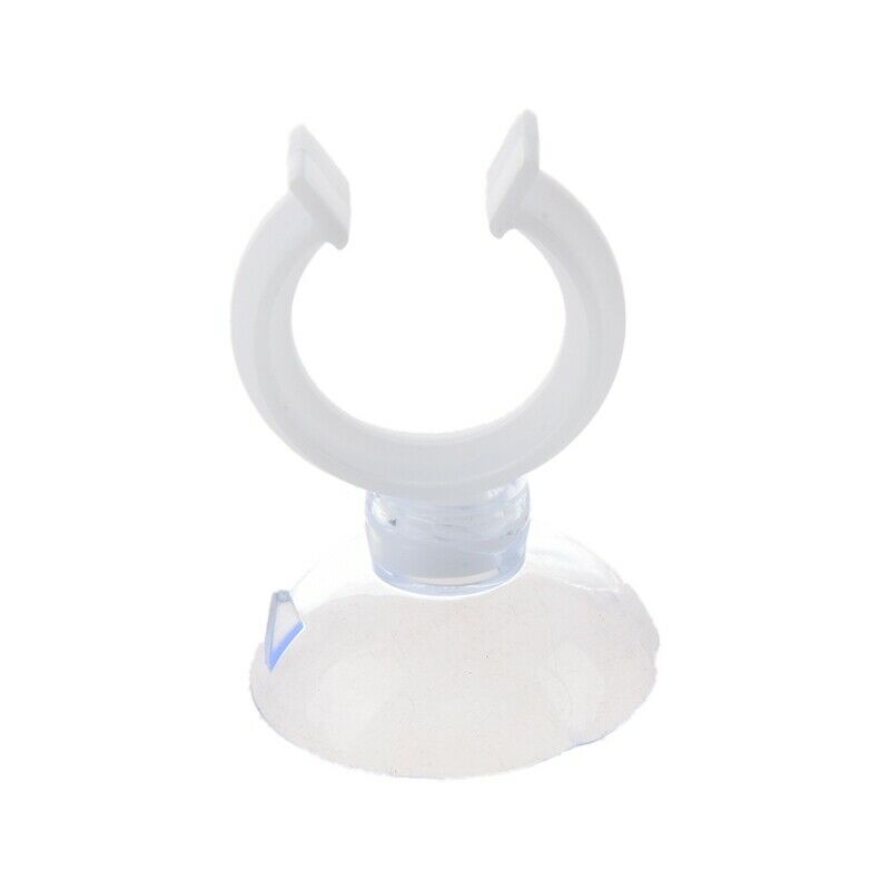 5 Pcs Aquariums Clear Plastic Air Stone Tubing Holder Suction Cups O2F9