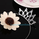New Kids Girls Princess Rhinestone Crown Wedding Bridal Cute Prom Tiara Headband