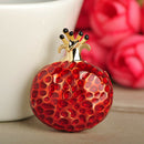 Fruit Shape Red Pomegranate Brooch Cute Gift Accessories Suit Lapel Pin Men