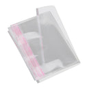 100Pcs 11x8in Clear Self Seal Adhesive Cello Cellophane Resealable Plastic Bags