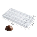 24 Holes Semi Sphere Chocolate Mould Polycarbonate Chocolate Bar Mold Half
