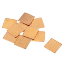 15x15x1.2mm Copper Thermal Pad for CPU GPU Heatsink Radiator Accessory Kit, Set