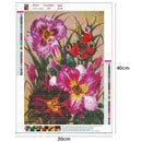 5D Full Drill DIY Diamond Painting Flower Cross Stitch Embroidery (T197)