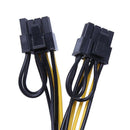 PCI Express Power Splitter Cable 6-pin to 2x6+2-pin(6-pin/8-pin)18 AWG