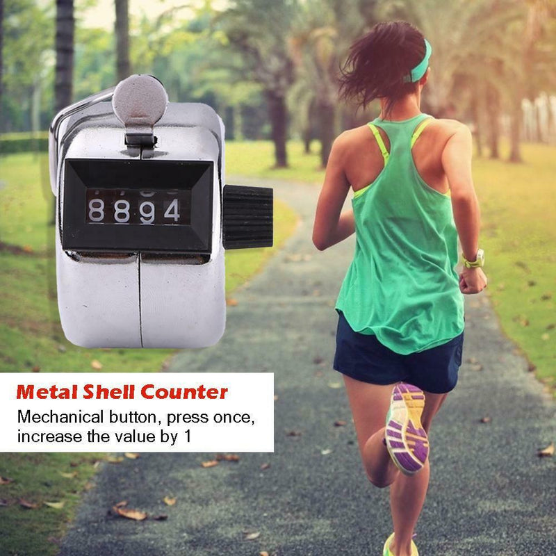 4 Digit Number Handheld Tally Counter Digital Golf Clicker Training Counter