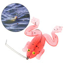 1pc Soft Rubber Frog Fishing Baits Lure Crankbait Sinking Tackle Hooks Bait Bass