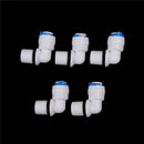 5PCS 1/4" Male Thread - 1/4" OD Tube RO Water Elbow Quick Connector `m