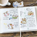 45Pcs/Set Cute Cat Stickers Ablum Diary Decoration DIY Scrapbooking Stickers