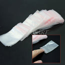 200Pcs Zip Plastic Bags Clear Grip Self Press Seal Resealable Lock Bag Useful