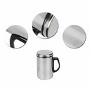 Thermos Cup Tea Cup 500ml Stainless Steel With Lid For Water Milk Coffee 1 Piece