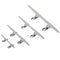 2PACKS 316 Stainless Steel Deck Dock Sleek Line Rope Cleat 5" for Boat/Yacht