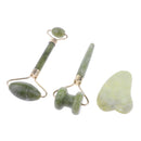 3 in 1 Natural Facial Jade Roller Gua Sha Massager Set for Face/Eye/Neck