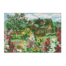 Village Villa Stamped Cross Stitch Kit DIY DIY Art Crafts & Sewing Needlepoints