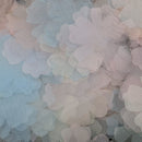 100 Pieces Tulle Chiffon Flower Shape Embellishment for DIY Hair Accessories
