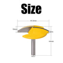 Industrial Small Bowl Router Bit,1.65" Radius,1-3/4" Wide,1/4" Shank