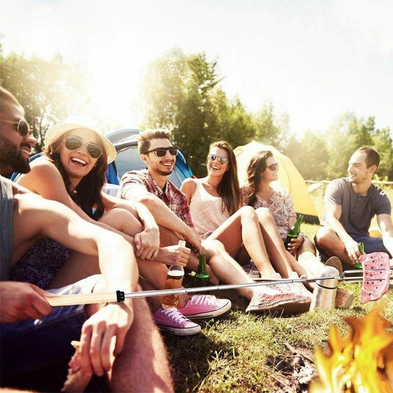 6 Premium Marshmallow Roasting Sticks 45 Inches Extra Long Extendable StainlP3Q8