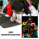 DIY Colorful Scratch Art Doodle Scraping Painting Educational Drawing Toys