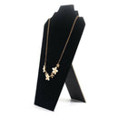 Velvet Necklace Display Stands Chain Jewelry Bust Holder Tower Rack 30x21cm
