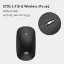 E703 Wireless Mouse Metal Scroll Wheel 2.4GHz USB Receiver Computer Mice