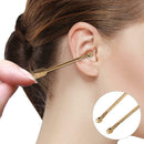 Portable Stainless Steel Earpick Metal Wax Remover Curette Ear Cleaner (1pc