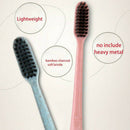 20X Wheat Straw Handle Bamboo Charcoal Soft Bristles Travel Toothbrush Ora ZUN