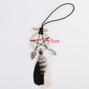 Mini handmade dream catcher with feather wall or car hanging decoration   Z