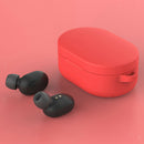 2 Packs Silicone Luxury Earphone Case For  Redmi Airdots Red+Orange
