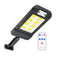 160COB Waterproof Solar Wall Light Motion Sensor Remote Control Lamp (C)
