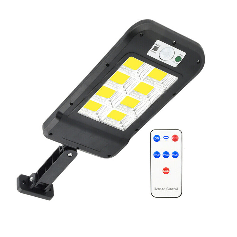 160COB Waterproof Solar Wall Light Motion Sensor Remote Control Lamp (C)