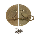 Chinese Ancient Door Knocking Pull Lock Latch Cabinet Furniture with Screws