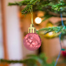 12pcs 2cm Christmas Tree Ball Bauble Hanging Ball Ornament (Pink+Red)