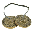 Tibetan Yoga Meditation Cymbals Bell - Dragon Embossed R4Y7
