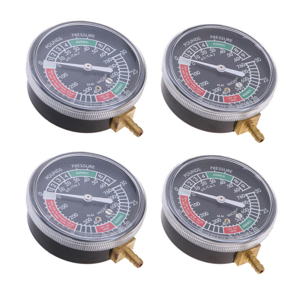 4 Motorcycle Carburetor Carb Synchronizer Vacuum Gauge Sync Dial Guage