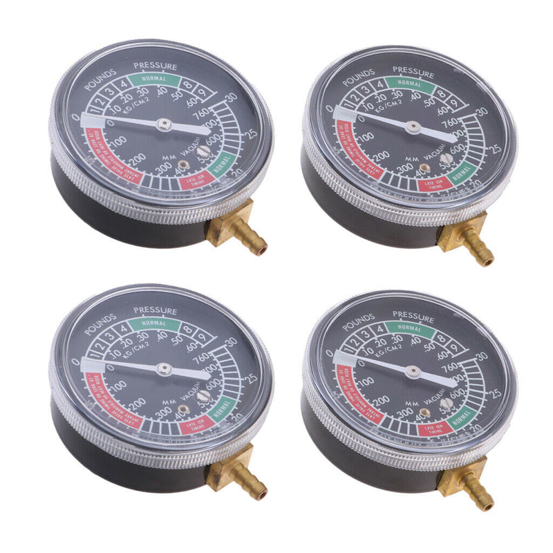 4 Motorcycle Carburetor Carb Synchronizer Vacuum Gauge Sync Dial Guage
