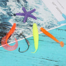 1 Box Fishing Lures T Tail Earthworm Shrimp Soft Bait Jigging Set Tackle