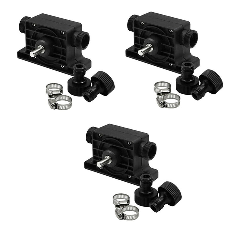 3 Set 8mm Round Shank Electric Drill Water Pump Self Priming Transfer Pump with