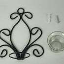 Set of Two, Iron Wall Sconce, Tea Light Candle Sconces, High. Perfect Gift  Y6M9