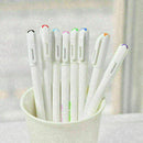 8PCS/Set Cute Korean Stationery Watercolor Pen Gel Pens Set Color Kandelia V1C8
