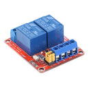 5V 2 Channel Relay Module with Optocoupler Isolation High/Low Level Trigger
